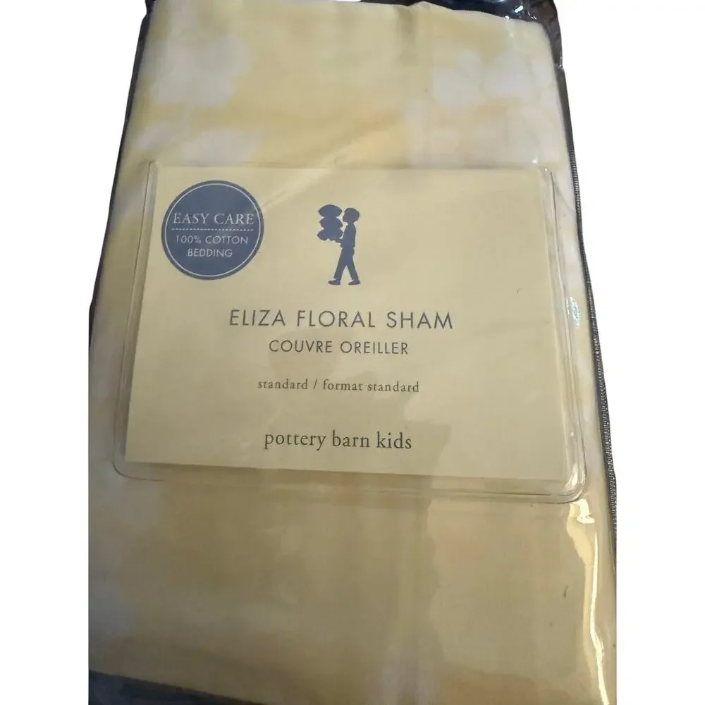 Pottery Barn Kids Standard Pillow Sham Case Eliza Floral Cotton Couvre Oreiller